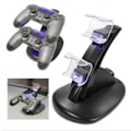 Miniatyrbillede 1 af 2: {NT} Ladestation til 2x PS4 / Playstation 4 Gamepad / controllere LED-belysning