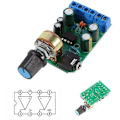 Miniatyrbild 2 av 2: DC1.8-12V TDA2822M Lågspännings Stereo Ljudförstärkarmodul 2 Kanal Ljudförstärkningskort AUX 3.5mm/NC/