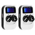 Miniatyrbillede 2 af 4: 2 stk. LCD-knapcellebatterioplader til LIR2016 LIR2025 LIR2032 ML2016 ML2025 ML2032 CR2032 EU-stik 100‑240V