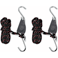 Miniatyrbilde 1 av 2: Skralle Stropper 1/4 tommer Rope Ratchet For Vekstlys 2 stk Justerbar Krok Tau/NC/