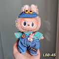 Pikkukuva 5 / 7: /NC/Labubu Vaatteet Mekko Labubu Merkki Asu Vaatteet 17cm Pehmolelu Pieni Tuoksu Tuuli Hihna Hame Setti Labubu Vaatteet 5