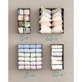Miniatyrbillede 2 af 2: 8-delt foldbar undertøjsskuffeorganisatorsæt_NN