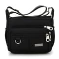 Skuldertaske Messenger Tasker Cross Body BLÅ Sort