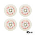 Pikkukuva 1 / 2: 4 kpl Flash Inline -rullaluistelupyörät 90A LED-valaistus Luistelupyörät 80 76 72 68 Punainen 80mm Red