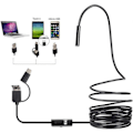 Pikkukuva 1 / 2: NN-3 in 1 Endoskooppitarkastuskamera, Teollinen Endoskooppikamera, HD-kamera, 5,5 mm Vedenpitävä Linssi, 6 LED-valoa, 3 in 1 USB-liitäntä - WELLNGS