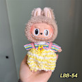 Miniatyrbild 1 av 7: /NC/Labubu Kläder Klänning Labubu Märkeskläder Outfit 17cm Plyschdocka Liten Doft Vind Rem Klänningsset Labubu Kläder 12