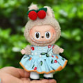 Miniatyrbild 3 av 7: /NC/Hot Collection Labubu Kläder Klänning Outfit Labubu 15cm Plyschdocka Kläder Labubu Körsbärskostym 6# Clothes Only