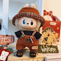Miniatyrbild 2 av 7: /NC/Hot Collection Labubu Kläder Klänning Outfit Labubu 15cm Plyschdocka Kläder Labubu Körsbärskostym 1# Clothes Only