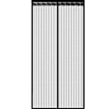 Miniatyrbillede 1 af 2: [NT] Myggenet til dør med magnetisk lukning 100 x 220 cm Sort