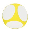 Pikkukuva 2 / 2: Pyyhi pois Noppa Valkotaulu Nopat KELTAINEN Yellow