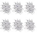 Miniatyrbilde 1 av 5: 6 stk. Lotusblomst Serviettholder Rhinestone Serviettring Serviett