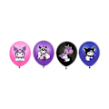 Miniatyrbild 5 av 5: Sanrio Kuromi Barnkalas Dekorationer Set med Ballonger Banner Tårta Topper Tillbehör Kits