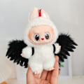 Pikkukuva 1 / 7: /NC/Vaatteet Vain Generation Labubu Vaatteet Riipus Labubu Enkeli Rusetti Nuket Sarjakuva Lelu Tyyli Vaatetus Lumimies Vaatetus 4(Black wings,No dolls)