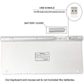 Pikkukuva 5 / 5: Langaton näppäimistö ja hiiri Apple Imac Windowsille tai Androidille (2,4g langaton)