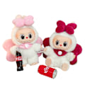 Miniatyrbillede 2 af 7: /NC/Generation Labubu Tøj Vedhæng Labubu Angel Bow Dukker Tegneserie Legetøj Stil Tøj Snemand Tøj 5(Black wings,No dolls)