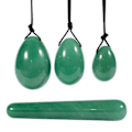 Miniatyrbillede 1 af 5: Yoni-æg i Jade Sten til at Træne PC-Muskler for Kvinder, Grøn Yt_ NN