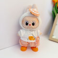 Pikkukuva 1 / 7: /NC/LABUBU VAATTEET, Labubu Vauvan Vaatteet, Puuvilla Nukke Pusero Jouluhattu Nukke Puku, Käsintehdyt Nukkevaatteet Orange three-piece orange boots