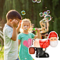 Miniatyrbild 3 av 5: [NT] Jul Rolig Tomte Elektrisk Bubbelmaskin Leksak Bärbar Stor Kapacitet Bubbelblåsare för Pojke Flicka 1st