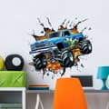3D Racing Bil Veggdekor Biler Gutterom Veggdekaler Barneseng