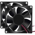 /NN/2 stk. 80mm X 80mm X 25mm Blæser DC 12v (8025 Børsteløs Køleblæser)-Perfet{F2]