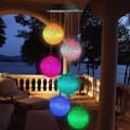 Solar Wind Chime – 6 LED Light Balls with Color Change & IP44 Waterproof Design