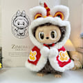 Miniatyrbild 1 av 7: /NC/58cm Zimomo Docka Vinyl Labubu Plysch Kläder Söt Klänning Outfit Kläder Endast Labubu 58cm clothes without doll M lion awakening cloak