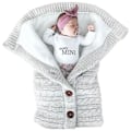 Miniatyrbild 1 av 3: /NN/ Sovsäck för baby, konstgjord kashmirfoder för barn, nyfödd inlindning, filt för barnvagn Svart sovsäck
