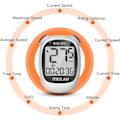 Miniatyrbillede 2 af 5: [NT]M3 Mini GPS Cykelcomputer, Trådløs Cykelmåler og Hastighedsmåler IPX5 Vandtæt Cykelcomputer med LCD-skærm Hvid