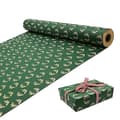 Presentpapper på rulle, 50x70cm, Stor rulle med julklappspapper, Återvinningsbart kraftpapper
