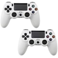 Miniatyrbillede 1 af 5: 2 stk. PS4 DoubleShock trådløs controller til Play-station 4 camouflage grøn 2 Pcs White