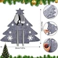 |NN| Grå Julgran - Set med 12 Julbestickshållare, Chris