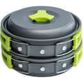Camping Köksredskap Mess Kit för Backpacking Camping Kök Set - Backpacking Camping Grytor och Pannor Set - Bärbar Camping Spis Backpacking