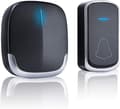 Wireless Doorbell - Doorbell and Ring Button - Black