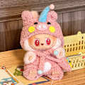 Miniatyrbild 1 av 7: /NC/Fashion Lyxig Stil 17cm Söt Tecknad Leksak Endast Kläder Ingår Labubu Kläder Little pig (hairband + clothes)
