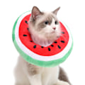 Miniatyrbillede 6 af 6: Justerbar Kravekegle til Killinger - Bedårende Kattegenoptræningskrave, Elizabethanske Kraver til Killingehvalpe Efter Operation/NC/ Watermelon Small (fits 1.5-3kg)