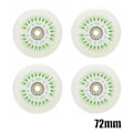 Miniatyrbillede 1 af 2: 4 stk. Flash Inline Skate Hjul 90A LED Lysende Skøjtehjul 80 76 72 68 Grøn 72mm Green