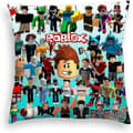 45*45cm Roblox Gamer Pillowcase Throw Pillow Home Sofa Bed Office Decor D(Pillow Insert Not Included)