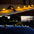 Miniatyrbilde 3 av 4: LED-hytte lamper for bil, solcelledrevne hytte lamper, LED-logo lys for hyttetak, trådløse hytte lamper uten boring, passer lastebiler SUV Yell..._ NN