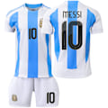 Pikkukuva 1 / 2: Jalkapallopaita 2024 Copa America Argentiina Jalkapallopaita 10 Messi 11 Di Maria Aikuiset Lapset Paitasetti Koti 10 XXXL