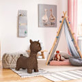 Miniatyrbillede 2 af 2: Hoppedyr lama i brun_NN