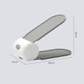 Miniatyrbild 1 av 5: [NT] Portable Shoe Slots 2-Tier Stack Shoe Rack Space Saving Storage Shoe Holder Organizer Adjustable Height White Gray