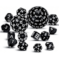 Miniatyrbillede 1 af 4: 15-delt komplet polyhedrisk DND terningesæt D3-D100 Sfærisk RPG terningesæt, 100-sidet terningesæt til Rol_ NN