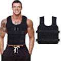 Miniatyrbilde 1 av 3: 30 kg Trenings Vektvest for Lasting Boksing Løping Inkl. Styrketrening Trening Fitness Justerbar Vest Jakke Sand Klær. Eksklusive sand, fylling