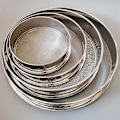 Miniatyrbillede 2 af 5: 2-500 m rund 304 rustfrit stål labsigte åbning Sigter Rystere Kit Mel Filterskærm Ser 10cm Diameter 12 Mesh 1.6mm