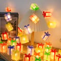 LED-ljusslinga - Julklappsask LED-ljusslinga - Julgransfönsterdekoration