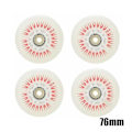 Pikkukuva 1 / 2: 4 kpl Flash Inline -rullaluistelupyörät 90A LED-valaistus Luistelupyörät 80 76 72 68 Punainen 76mm Red