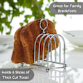 Miniatyrbillede 2 af 5: Viktoriansk toastrack, stål, toastrack, sølv