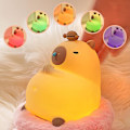 Miniatyrbillede 1 af 5: Capybara Natlampe - Genopladelig Dæmpbar Lampe med 3 Lysstyrkeniveauer & Multi-Farvet LED - Touch Kontrol 7