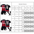 Miniatyrbild 2 av 2: Rafael Leao #17 Fotbollströja Barn Jersey A.C. Milan Jersey Fotboll VM Fotbollströja Set #17 12-13 år