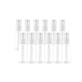 12 st sprayflaskor, transparenta tomma fina dimspray plastflaskor mini reseflaskor set, små påfyllningsbara vätskebehållare 80ml